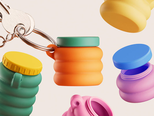 3D Printed Musical Drum Keychain & Bag Charm