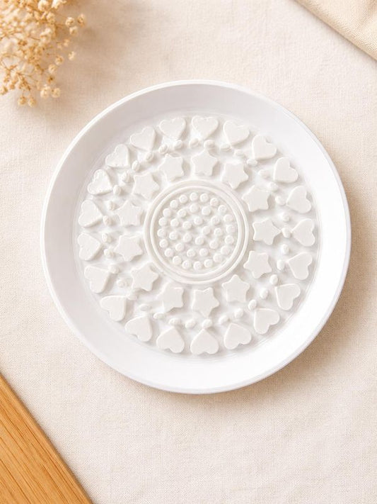 Multi-Textured Makeup Brush Cleaner Cleaning Plate